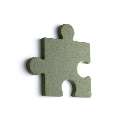 Akustikpaneel POLY, 700 x 700 x 50 mm, Wandmontage, grün