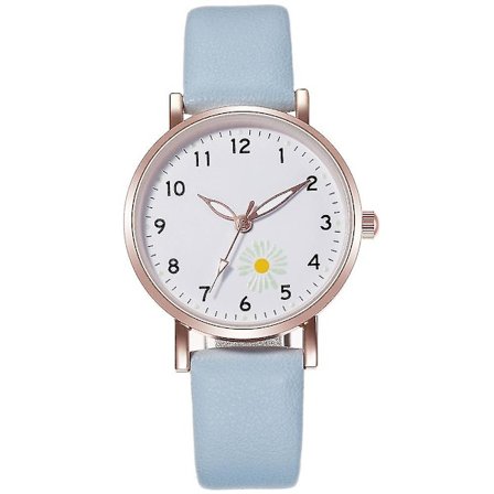 Ny [ Dammode Little Daisy Watches ] [ Girls Leather Belt Quartz Watch ]