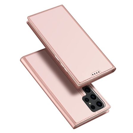 Dux Ducis Skin Pro-fodral för Samsung S24 Ultra med klaff - rosa