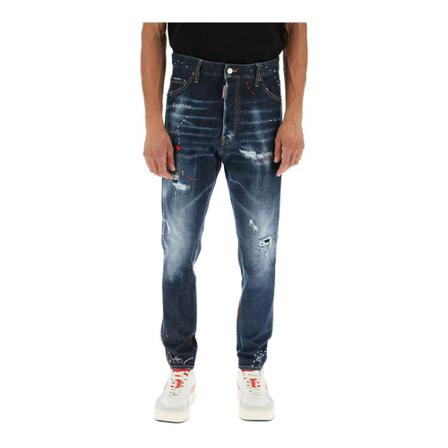 Dsquared2, Relax Long Crotch Jeans Niebieski, Mężczyzna, Rozmiar: XL