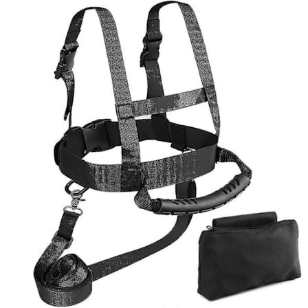 Skiskulderrem Justerbart Håndtag Multifunktionel Børneskibrystrem Med Trækreb Til Skøjteløb