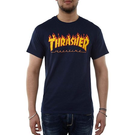 Thrasher Flame T-paita miehille - aikuisten, 3xl