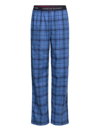 Tommy Hilfiger Flannel Pants Blue Plaid - Blue - 128-140