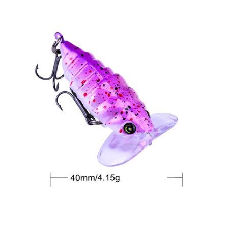 Nya Float Fishing Lure Artificiell Insekt Wobblers Bass Pike Tac