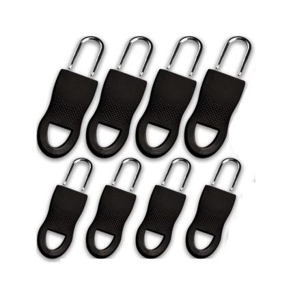 Dragkedja Ersättning 2 Storlekar 8-pack Svart S+l