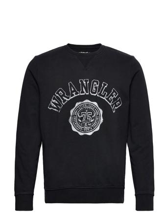 Collegiate Crew Sweatshirt Trøje Sort Wrangler