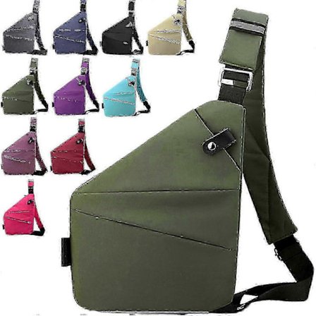 Tyverisikret Crossbody Taske Kompatibel med Kvinder, Rejsesikkerhedstaske med RFID-beskyttelse & Vandtæt Oxford-stof