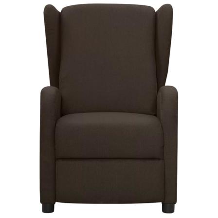 Vidaxl Reclinerfåtölj Mörkbrun Tyg Brun