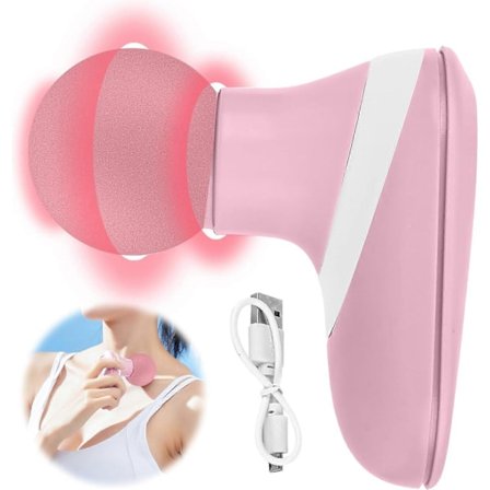 Massage GunPink, Mini Massage Gun Muskelmassagepistol Massageapparat Dyb Muskelmassager med 6 Justerbare Niveauer Lindre Smerter og Stivhed