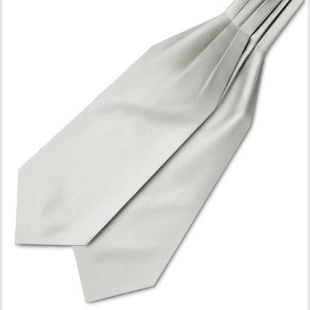 Light Grey Grosgrain Cravat for Men - Cravats