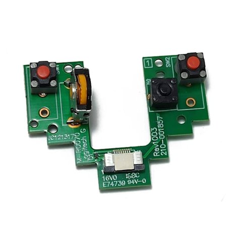 For G Pro Wireless -hiiri, mikrokytkin, hiiren painikkeen piirilevy, vaihto