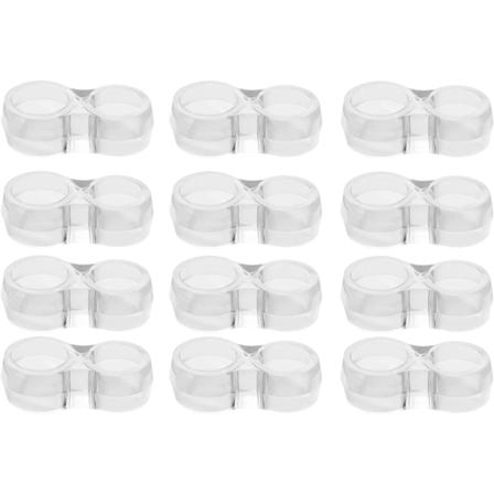 Ovienkahva suojat - 12 kpl läpinäkyviä kaksoisovenkahvasuojia ja seinäsuojia ikkunakahvoille naarmujen estämiseksi