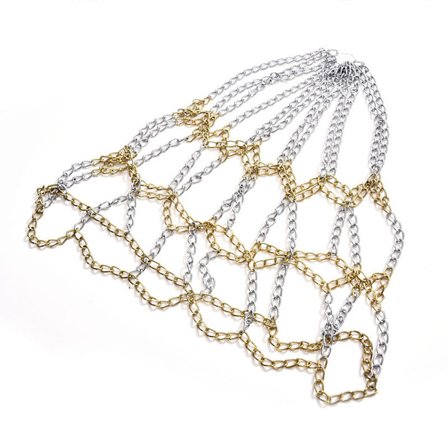 Galvaniseret Stål Kæde Basketball Net, Heavy Duty Kæde Udskiftning, Standard Trænings Sportsvarer, 12 Kroge