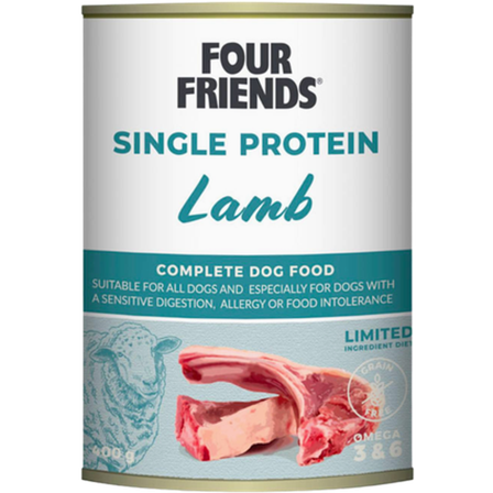 FourFriends - Hund Single Protein Lam 400 g - Hund - Hundefôr & hundemat - Våtfôr & våtmat - ZOO.no