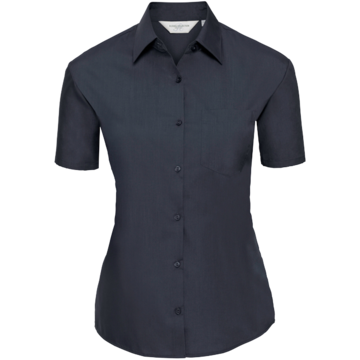 Damebluse Kort Erme Poplin