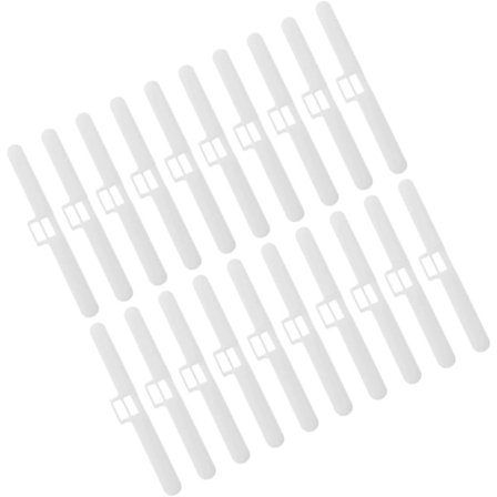 20 Stykker Vertikal Persienne Beslag Lamel Gardin Tilbehør Hængekroge Støtte Persienner til Vindue Top Værelse Udskiftning Persienne Skodder Plastik 