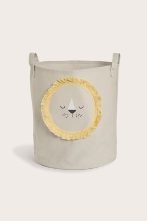 Newbie | Tygkorg med lejonansikte | Beige