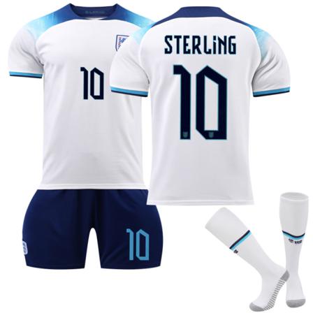2022 Qatar World Cup England Hemma Fotbollströjor Set Xl