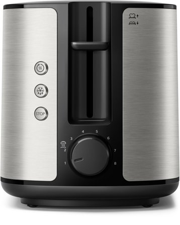 Philips Viva Collection HD2650 Full metal - brødrister - rustfritt stål