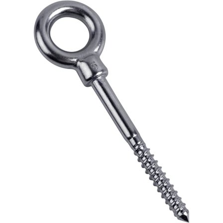 12 x Øjebolt med trægevind, M6 x 60mm Bolt Ring Øjebolt Øjemøtrik 304 Rustfrit stål, Øjeboltskrog Krog Skrue