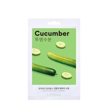 MISSHA Mask Airy Fit Sheet Cucumber 19g - Maschera Idratante viso