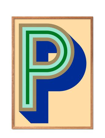 Pop-P-1 Patterned Poster & Frame