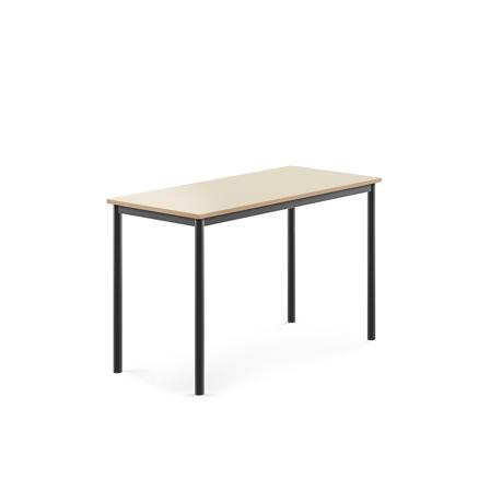 Tisch BORÅS, 1200x600x760 mm, Laminat Birke, anthrazit