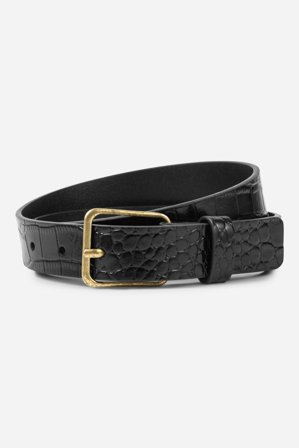 CAMILLA PIHL - Aiden Belt - Black Croco - 90