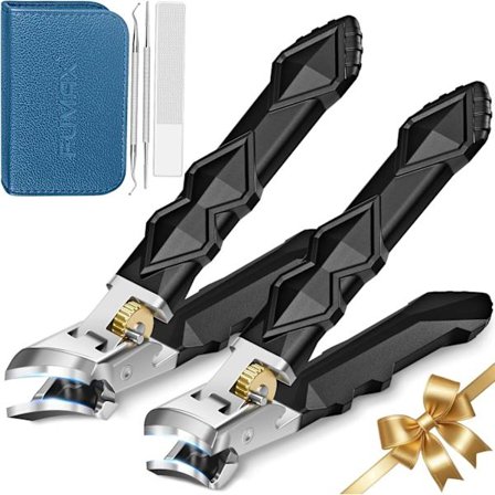 Negleklippere for tykke tånegler, negleklippere for menn med bred kjeveåpning, kraftige inngrodde tåneglklippere med langt håndtak for eldre