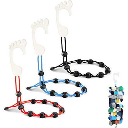 3-pack strumpor hängare tvätt tungt strumpor klämma sorterare strumpor