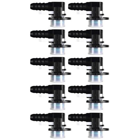 10 kpl auton letkun liitin ID12-ID6-90 asteen L-tyyppinen polttoaineletkun liitin polttoaineletkun liitin