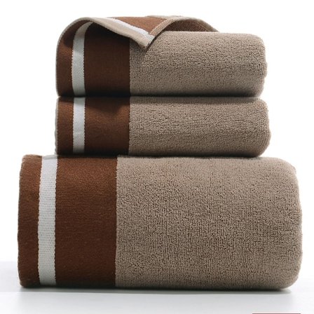 Håndklædesæt med 3 badehåndklæder i bomuld, bløde og absorberende badehåndklæder, spa-håndklæder 34*74cm håndklæde badehåndklæde 70*140cm