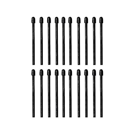 (20 Pak) Markeringspens-spidser/nibber til Remarkable 2 Stylus Udskiftning Bløde Nibber/spidser Sort