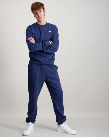 New Balance New Balance French Terry Small Logo Jogger Blå Bukser Gutt - Kids Brand Store