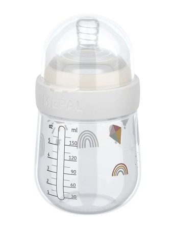 Mepal Sutteflaske Mio Sunshine & Rainbow - Nude - 165 ML
