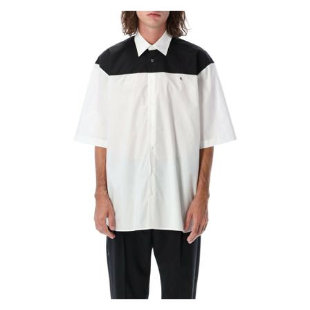 Raf Simons, Short Sleeve Shirts Wit, Heren, Maat:S