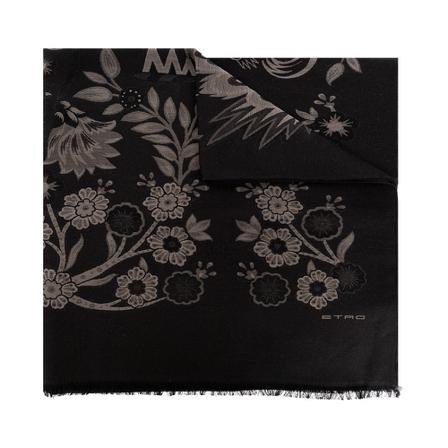 Etro Scarf , Zwart , Heren , Maat: ONE Size Sjaals