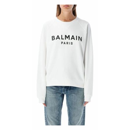 Balmain, Knitwear Yf 0Jq 001Bb 02 Biały, Kobieta, Rozmiar: S