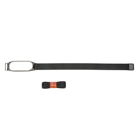 Klockarmband för Xiaomi Smartwatch 304 Rostfritt Stål Klockarmband Ersättning Metall Armband Magnetisk Svart för Mi Band 7