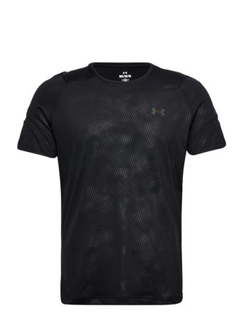 Ua Rush Emboss Ss T-shirt Sort Under Armour