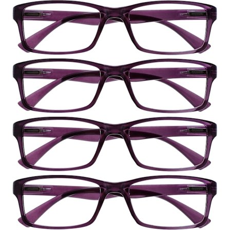 Company Purple Lukulasit Arvopaketti 4 kpl Designer-tyyli Miehet Naiset RRRR92-5 +1.00 Lila Lila Purple