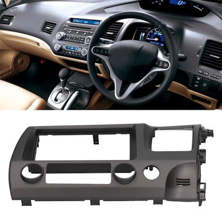 2Din Stereoradion Kehys DVD Audio Navigointipaneeli Harmaa Hondalle Civic 2006 2011 RHD
