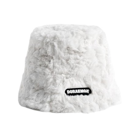 Kvinnor Bucket Hat Enfärgad Vinter Hat Tjock Panama Cap