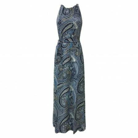 Alpha Studio Maxi Dresses , Blauw , Dames , Maat: M Maxi jurken