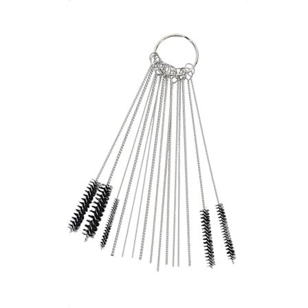 Förgasare Rengöringsverktyg Kit 10x Rengörings Nålar Med 5x Borstar