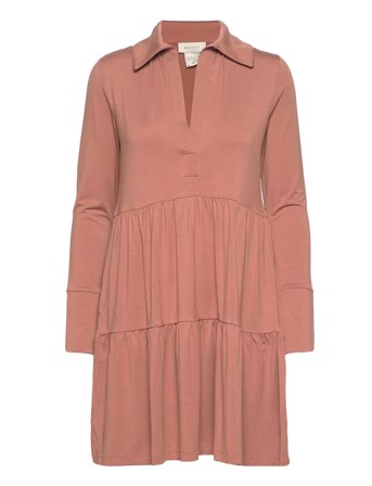 Toto Collar Dress Coral Residus