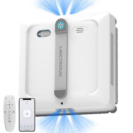 Robotfönsterputsare - LIECTROUX - S9 - 9000 Pa - Dubbel roterande borstar - App & fjärrkontroll