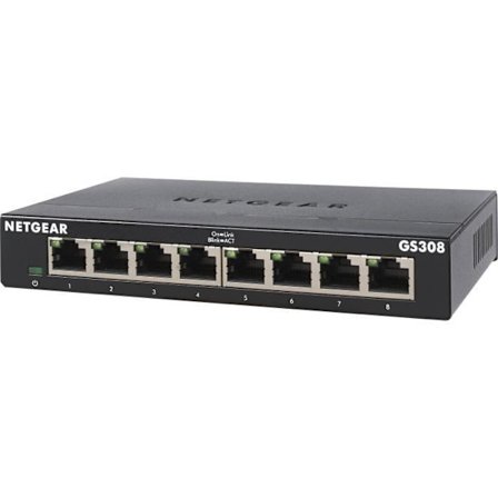 NETGEAR GS308-300PES Metal Ethernet-switch 8 Gigabit-portar (10/100/1000)