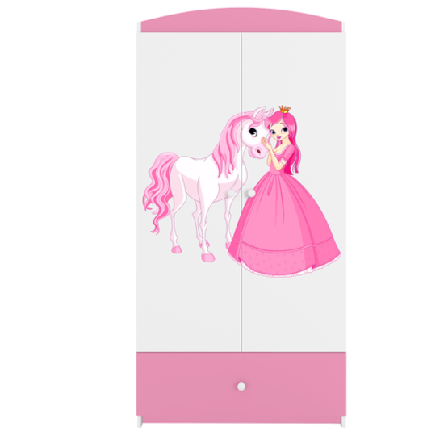 Kocot Kids Garderob Babydreams Rosa - Princess And Horse - Litenleker