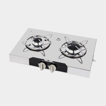 Gasolkök / spishäll Navy Load, med glaslock, 2 plattor, 440 x 290 mm